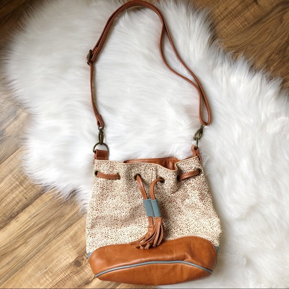 Anthropologie Handbags - Anthropologie Miss Albright Leather Bucket Bag NEW